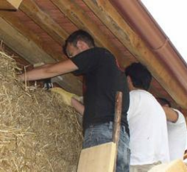 Straw-bale construction